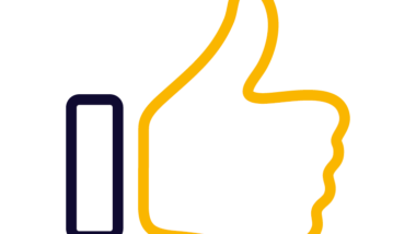 Icon showing a thumbs up like