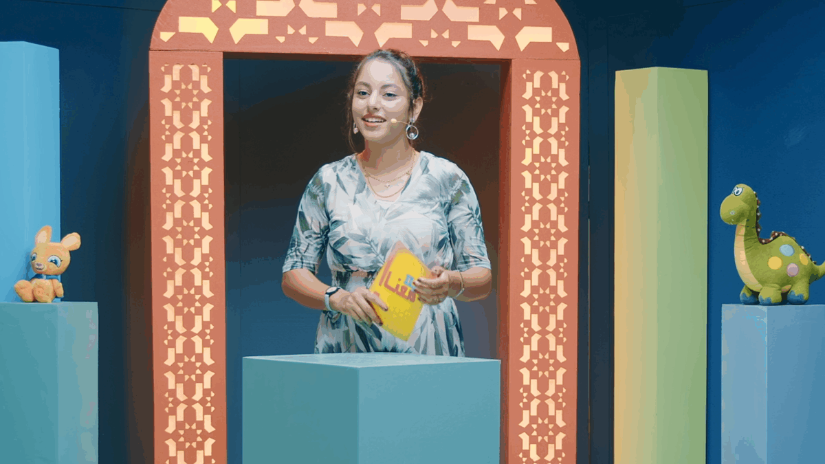 Children of the light presenter narrates the story
