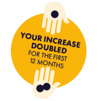 Your increease doubled 1x1
