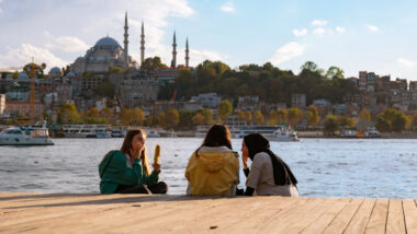 People taking in Türkiye
