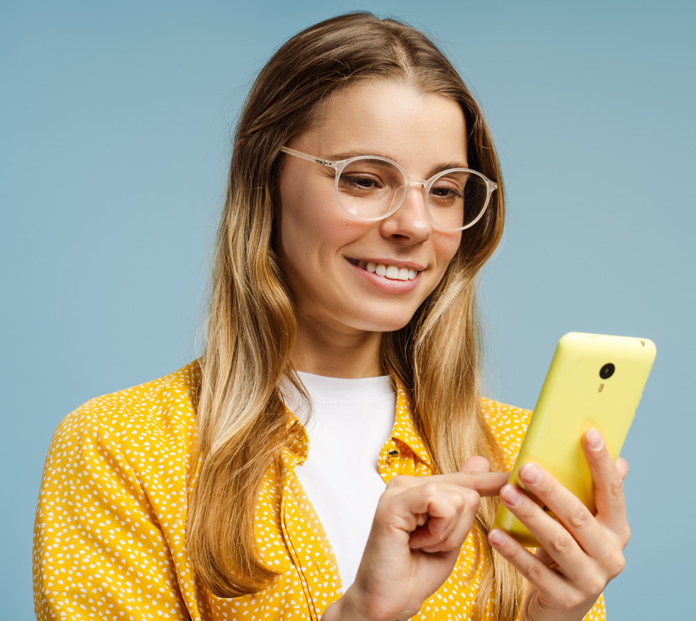 Woman on phone