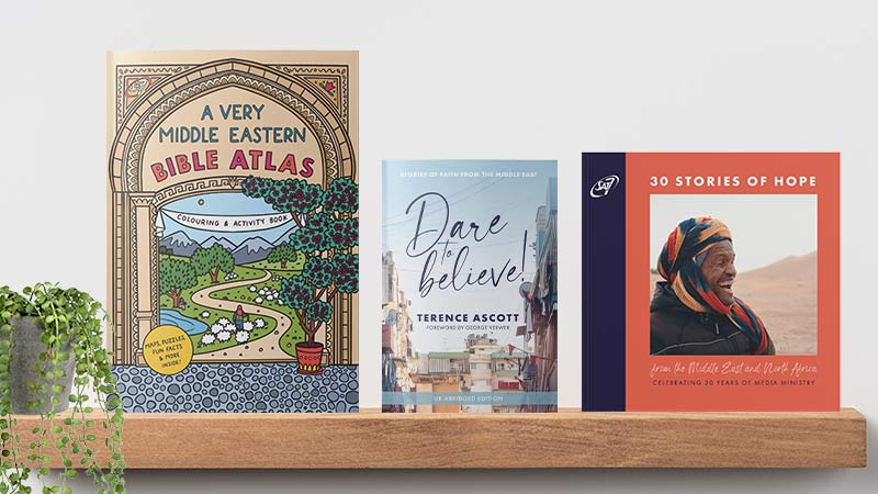 Resources on book shelf