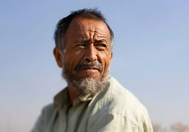 Man looking to the right